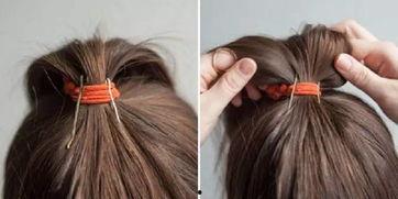 成人红色皮筋扎头绳视频,打造时尚发型教程