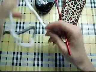 宝宝线织成人拖鞋视频,手织拖鞋教程大公开