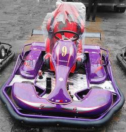 成人卡丁车骑行视频素材